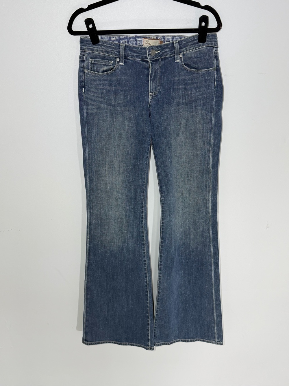 Vintage Paige Premium Denim Jeans 28 Low Rise Bootcut Flare Y2K